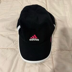 Adidas Black Cap with Pink and White Details